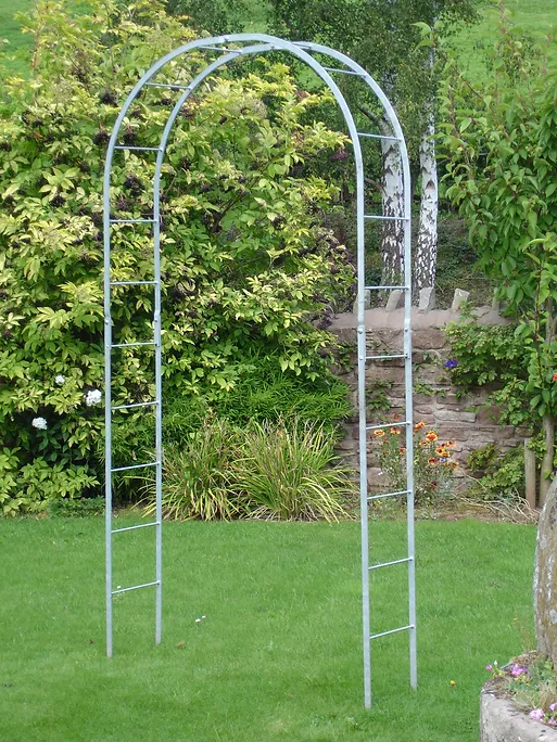 Galvanised Round Rose Arch